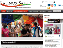 Tablet Screenshot of latinossalud.org